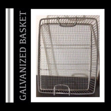 Load image into Gallery viewer, GALVANIZED STORAGE / ORGANGIZER SERVING  “BASKET”