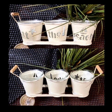 Load image into Gallery viewer, AT THE BEACH Three Bucket Tea Light Holder by Yankee Candle Co..