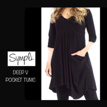 Load image into Gallery viewer, SYMPLI  DEEP V Pocket TUNIC