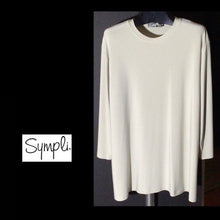 Load image into Gallery viewer, SYMPLI CREW NECK TEE in OATMEAL