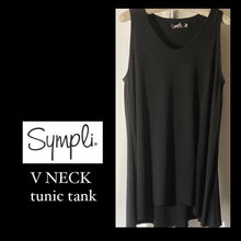 Load image into Gallery viewer, PO - SYMPLI V NECK SLEEVELESS TUNIC / TANK