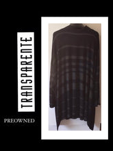 Load image into Gallery viewer, PO ~  TRANSPARENTE black label  LONG SLEEVE TUNIC  - OSFM