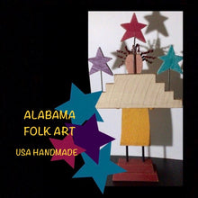 Load image into Gallery viewer, ALABAMA FOLK ART STAR ANGEL