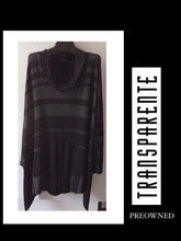 Load image into Gallery viewer, PO ~  TRANSPARENTE black label  LONG SLEEVE TUNIC  - OSFM