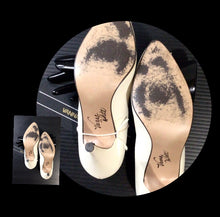 Load image into Gallery viewer, VANNA WHITE AUTOGRAPHED SHOES circa 1991