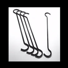 Load image into Gallery viewer, 12” BLACK S-HOOKS…5pc -
