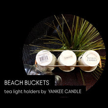 Load image into Gallery viewer, AT THE BEACH Three Bucket Tea Light Holder by Yankee Candle Co..