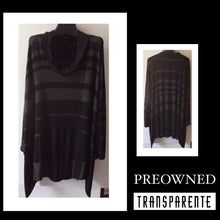 Load image into Gallery viewer, PO ~  TRANSPARENTE black label  LONG SLEEVE TUNIC  - OSFM