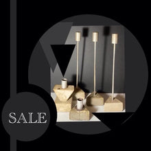 Load image into Gallery viewer, UNIQUELY HANDMADE VINTAGE INDUSTRIAL CANDLE HOLDERS