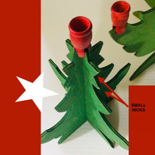 Load image into Gallery viewer, VINTAGE 2 piece SWEEDISH WOODEN CHRISTMAS TREES MADE IN SWEEDEN