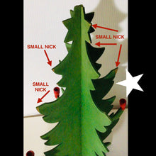 Load image into Gallery viewer, VINTAGE 2 piece SWEEDISH WOODEN CHRISTMAS TREES MADE IN SWEEDEN