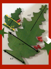 Load image into Gallery viewer, VINTAGE 2 piece SWEEDISH WOODEN CHRISTMAS TREES MADE IN SWEEDEN
