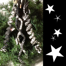 Load image into Gallery viewer, wired fabric ornaments LONG BKWH