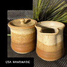 Load image into Gallery viewer, POTTERY CREAM and SUGAR USA HANDMADE
