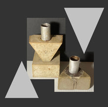 Load image into Gallery viewer, UNIQUELY HANDMADE VINTAGE INDUSTRIAL CANDLE HOLDERS