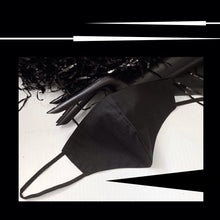 Load image into Gallery viewer, MS BLACK COTTON FACE MASKS MADE in the USA