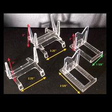 Load image into Gallery viewer, 4 ACRYLIC MINI DISPLAY EASELS