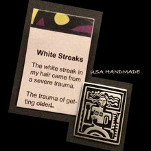 Load image into Gallery viewer, ALICE SEELY PIN WHITE STREAKS