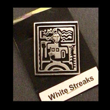 Load image into Gallery viewer, ALICE SEELY PIN WHITE STREAKS