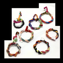 Load image into Gallery viewer, Wired fabric ornaments  7 PC
