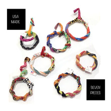 Load image into Gallery viewer, Wired fabric ornaments  7 PC