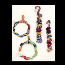 Load image into Gallery viewer, 4 pc. wired fabric ornaments