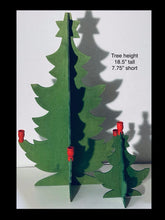 Load image into Gallery viewer, VINTAGE 2 piece SWEEDISH WOODEN CHRISTMAS TREES MADE IN SWEEDEN
