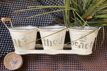 Load image into Gallery viewer, AT THE BEACH Three Bucket Tea Light Holder by Yankee Candle Co..