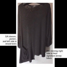 Load image into Gallery viewer, SYMPLI mixed fabric top