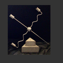 Load image into Gallery viewer, UNIQUELY HANDMADE VINTAGE INDUSTRIAL CANDLElLABRA