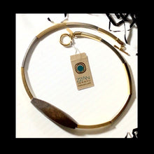 Load image into Gallery viewer, ZZAN NECKLACE handmade -  silver gold wood