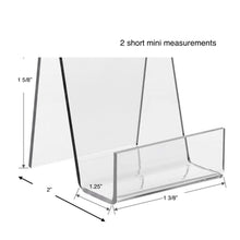 Load image into Gallery viewer, 5 CLEAR ACRYLIC MINI DISPLAY EASEL