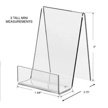 Load image into Gallery viewer, 5 CLEAR ACRYLIC MINI DISPLAY EASEL