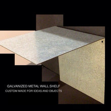 Load image into Gallery viewer, GALVANIZED WALL SHELF