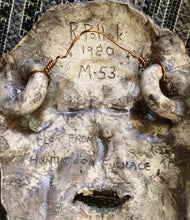 Load image into Gallery viewer, R.POLLOK CLAY SCULPTURE FACE HANDMADE IN PA.