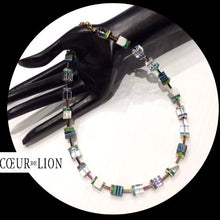 Load image into Gallery viewer, COEUR de LION GEO CUBE NECKLACE