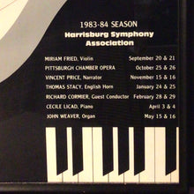 Load image into Gallery viewer, HARRISBURG SYMPHONY 1983 FRAMED POSTER