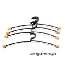 Load image into Gallery viewer, METAL clothing HANGER wood tip