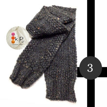 Load image into Gallery viewer, K1P2 SCARF GRAY TWEED