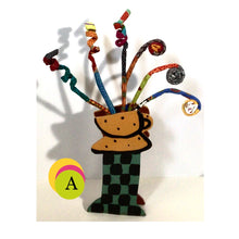 Load image into Gallery viewer, Wired fabric “FLORAL STEMS” 25”  color