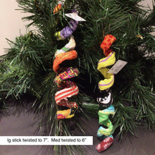 Load image into Gallery viewer, Wired fabric ornaments  2 twists
