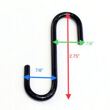 Load image into Gallery viewer, BLACK S-HOOKS…20 pc - sh