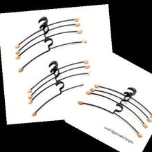 Load image into Gallery viewer, METAL clothing HANGER wood tip