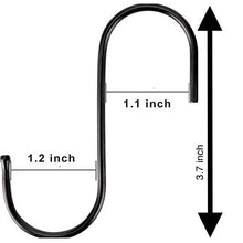 Load image into Gallery viewer, S-HOOKS 5pc black = sh