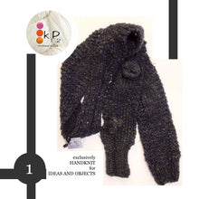 Load image into Gallery viewer, K1P2 SCARF GRAY TWEED