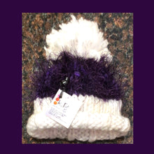 Load image into Gallery viewer, K1P2 child’s  purple & white hat
