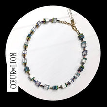 Load image into Gallery viewer, COEUR de LION GEO CUBE NECKLACE