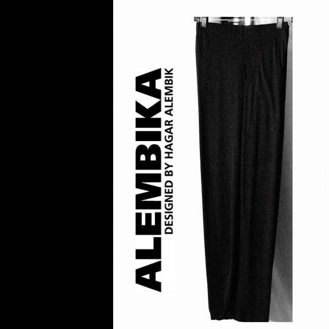 ALEMBIKA PANT. .BLACK-GRAY