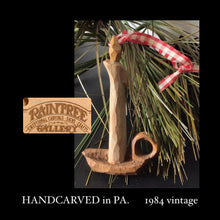Load image into Gallery viewer, VINTAGE  RAINTREE GALLERY wood ornament  candle
