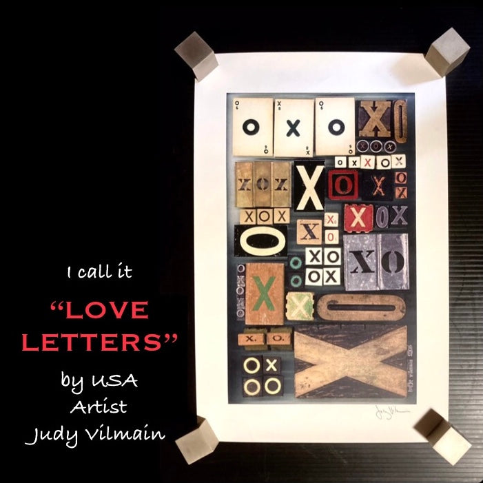 LOVE LETTERS PRINT CIRCA 2004 Judy Vilmain USA